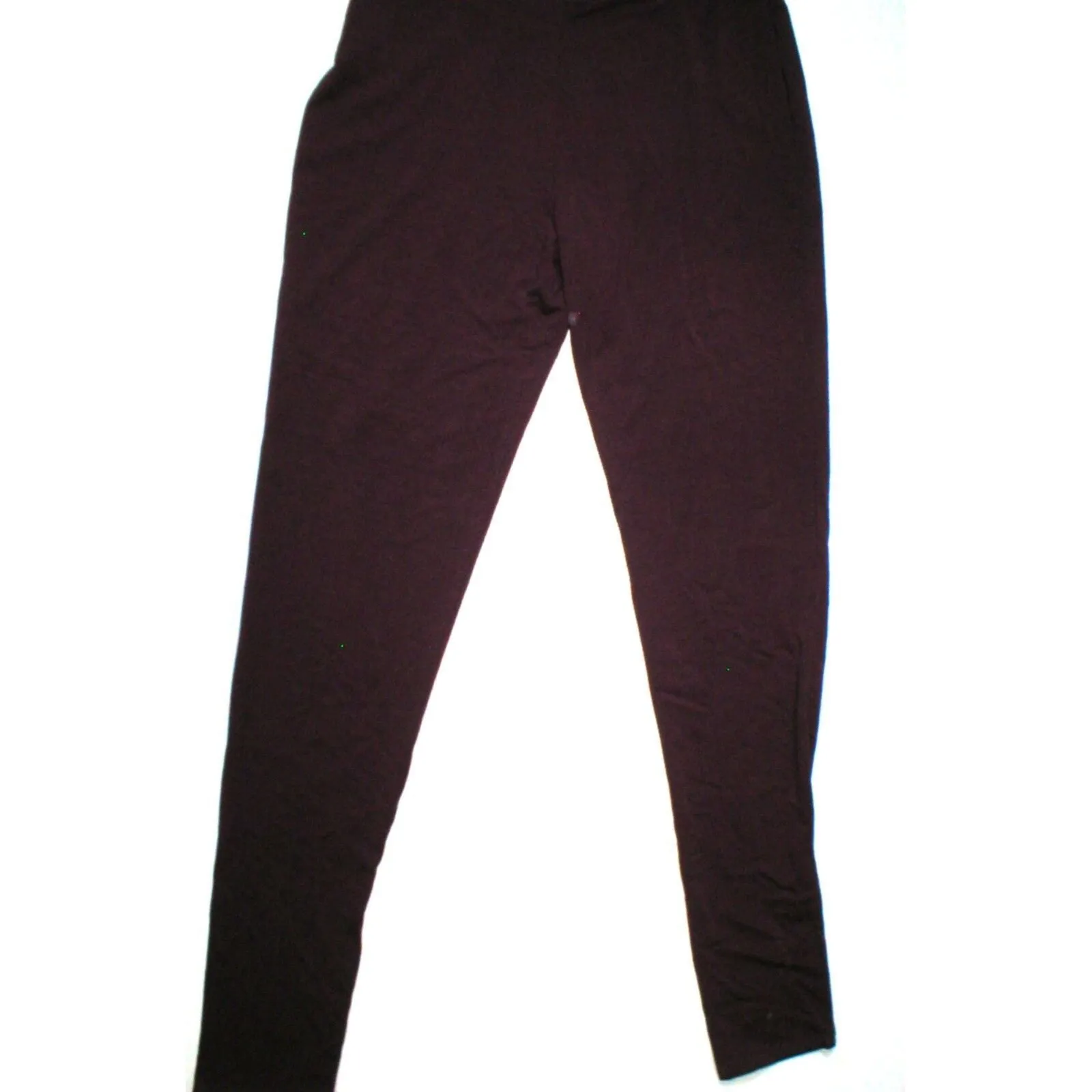 New NWT Designer Natori Dark Red Wine Pants Rayon Womens S Lounge Pajama PJ Tall - Image 6