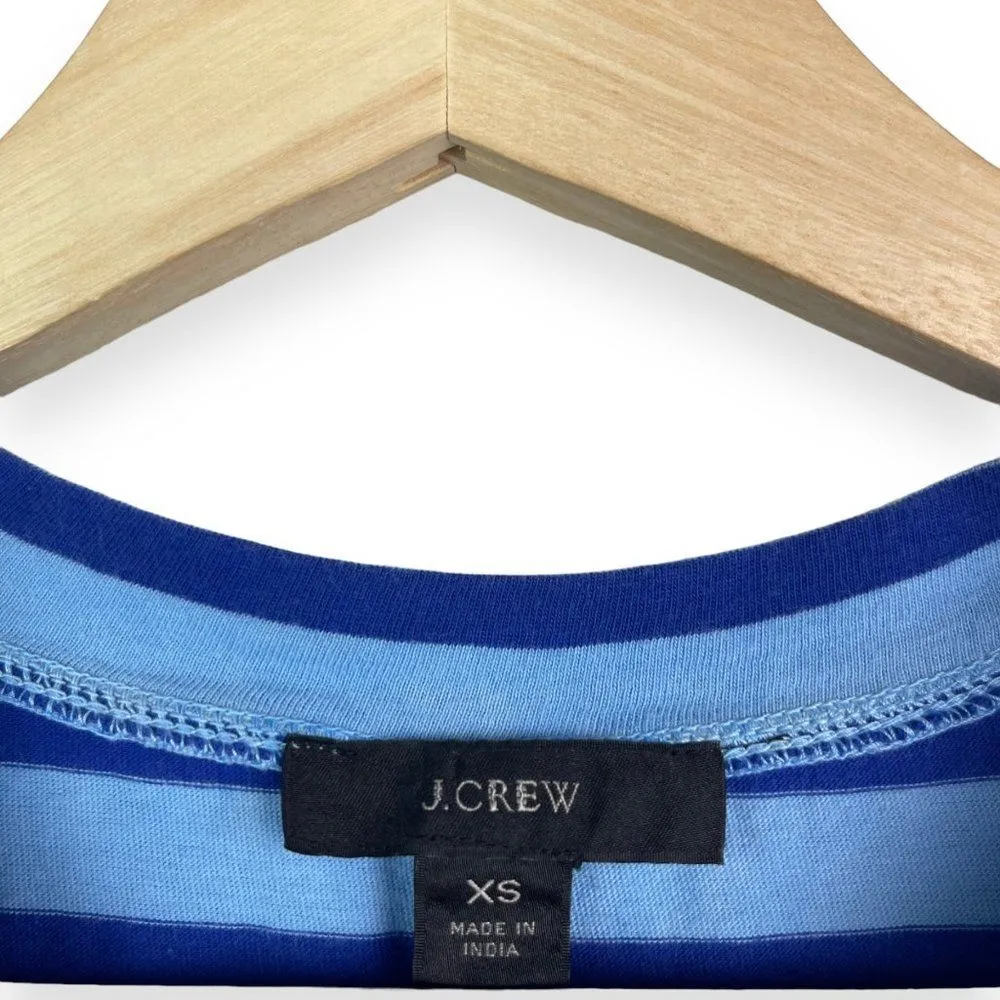 J. Crew Midi T-Shirt Dress in Dip-Dyed Stripe - Image 9