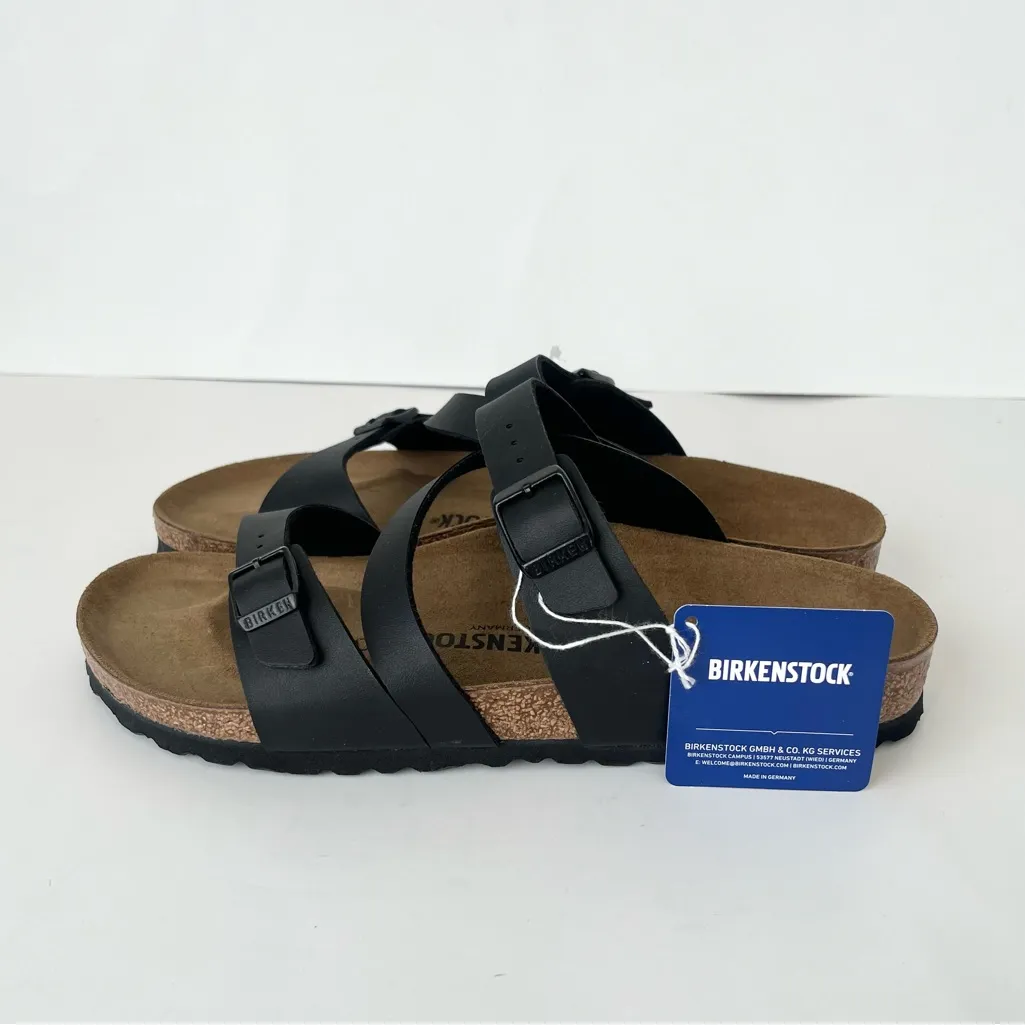 Birkenstock Salina black leather Sandals 11 NEW - Image 10