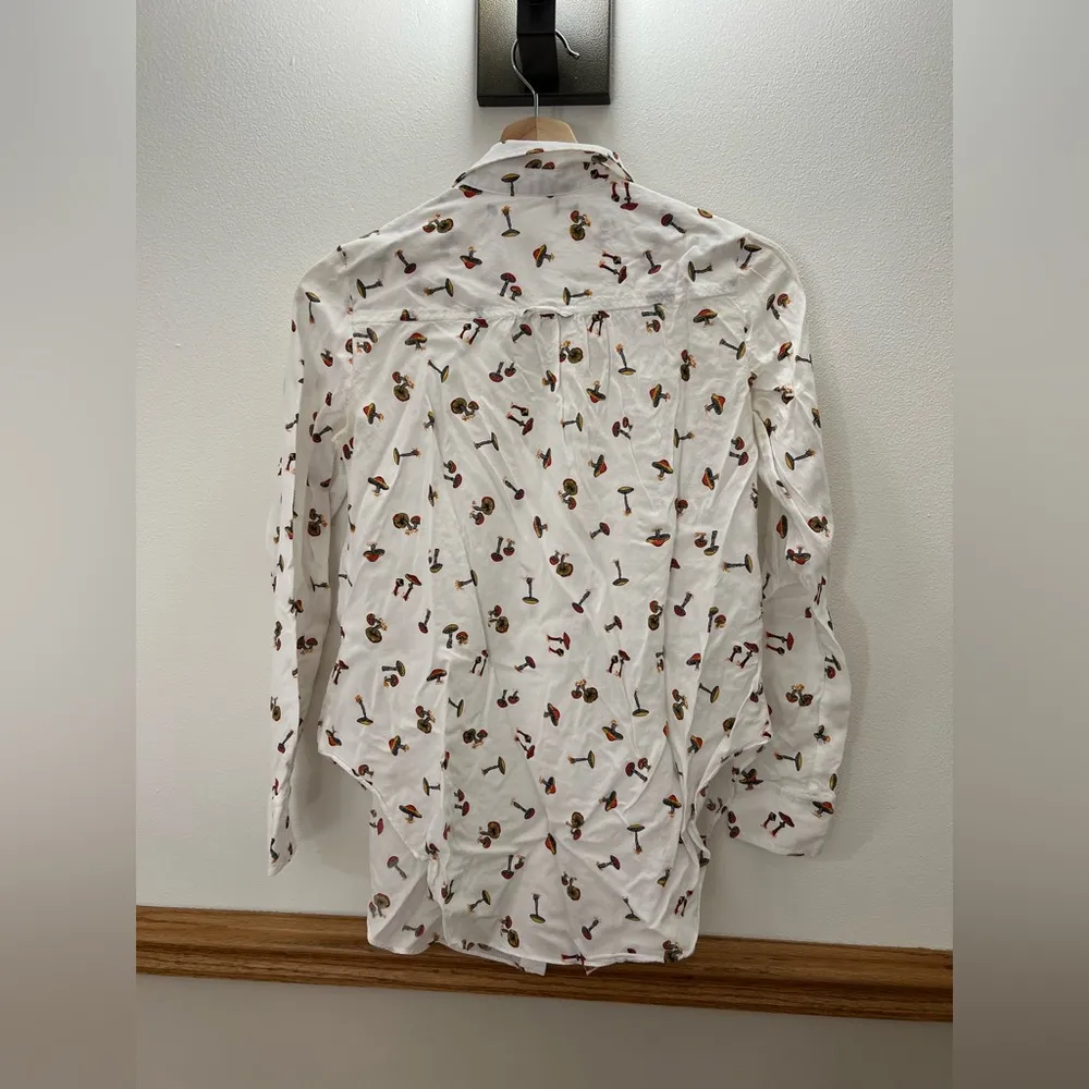 Anthropologie Maeve Mushroom Blouse Size XS/Small - Image 6