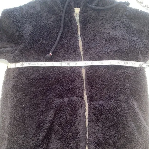 Roxy full zip fuzzy hoodie, Size Large - Image 10