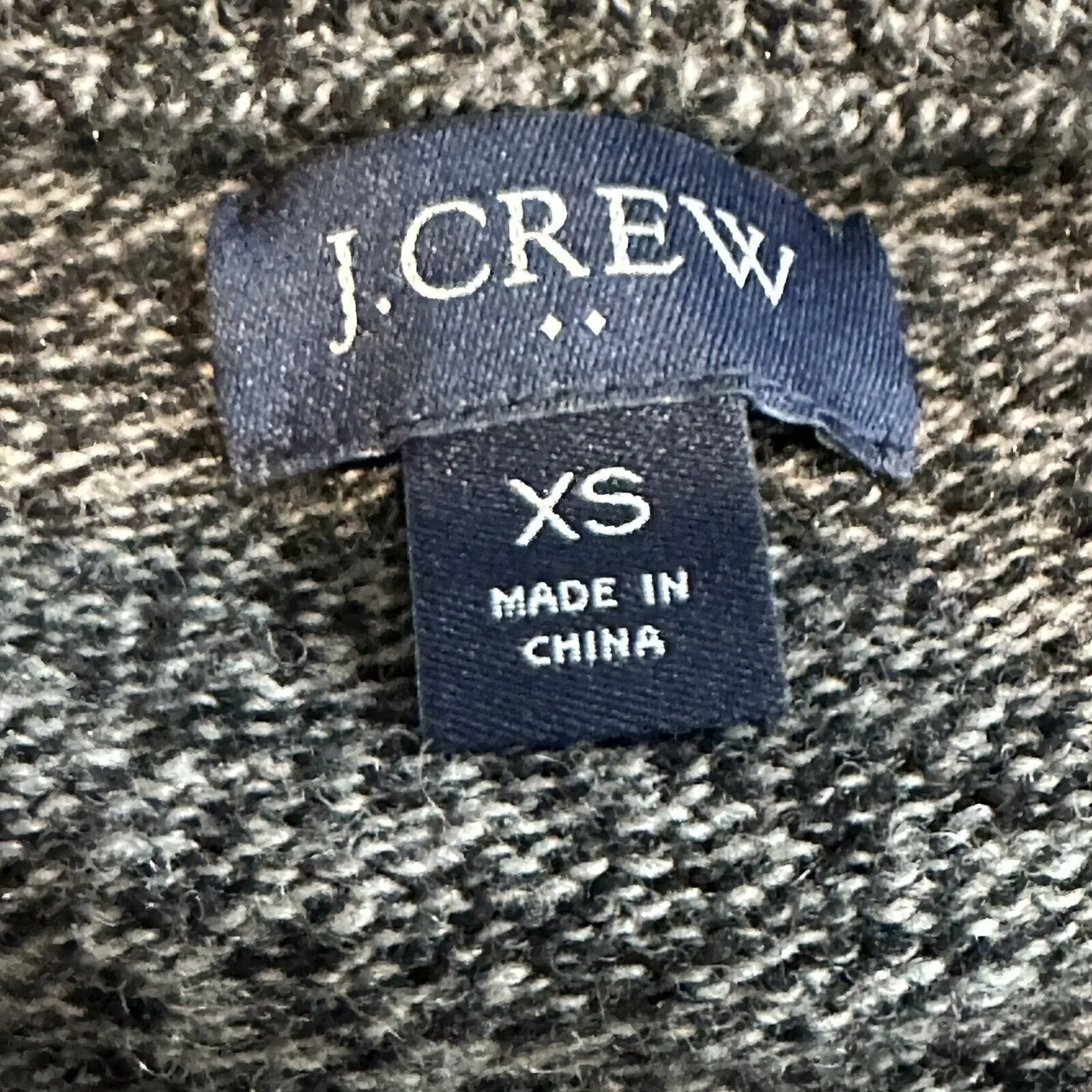 J Crew Factory Women's Lamb Wool Knit Crew Neck Black Sweater Pullover Size XS - Image 6