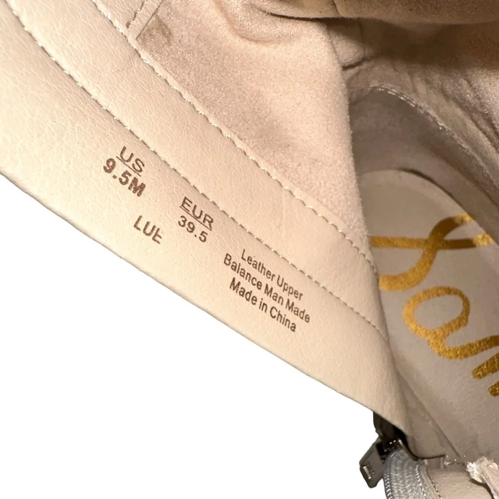 Sam Edelman Lue Ivory Leather Combat Boots 9.5 - Image 6