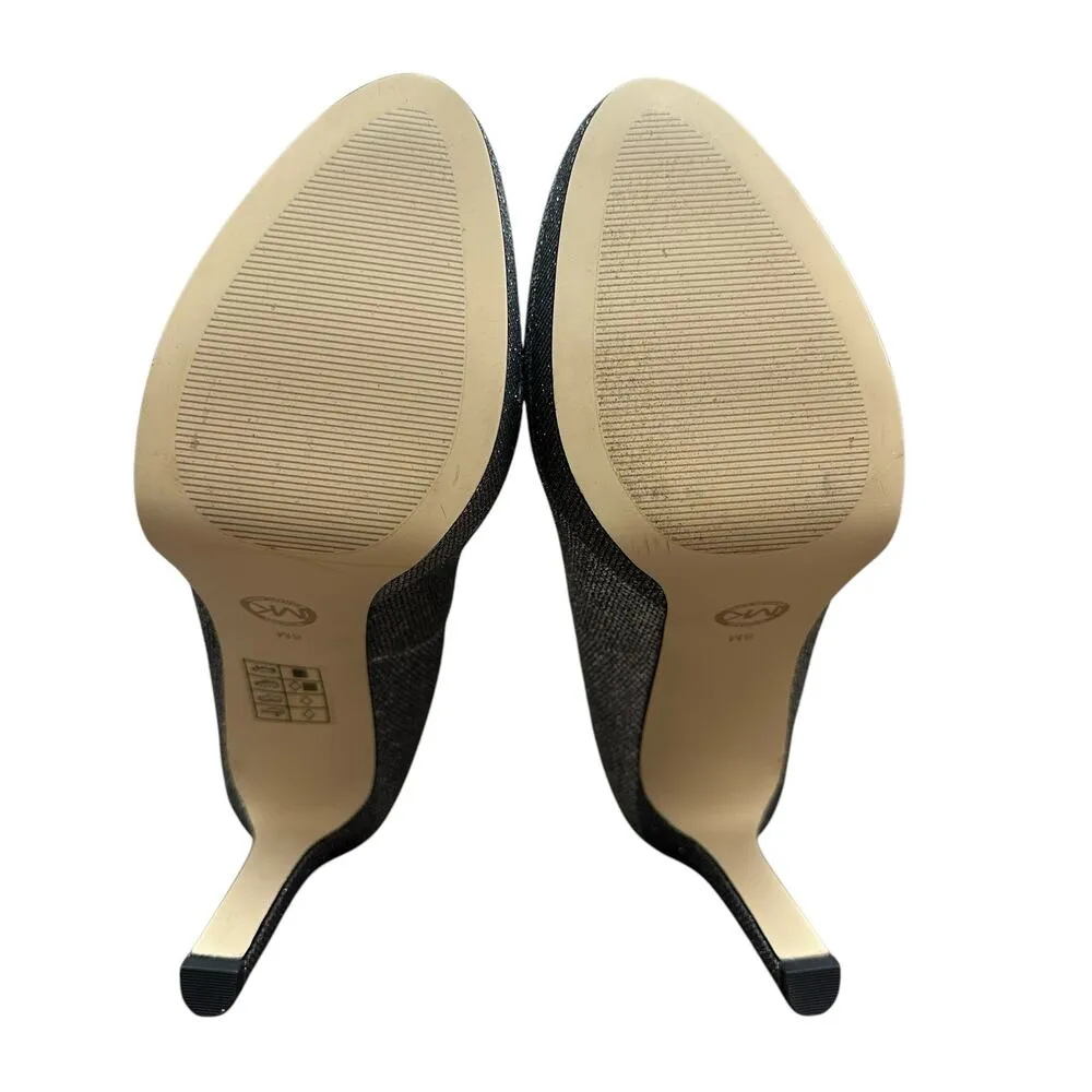 Michael Kors  US 8 Chantal Platform Pump Heels Silver Elegant Formal Party Shoes - Image 7