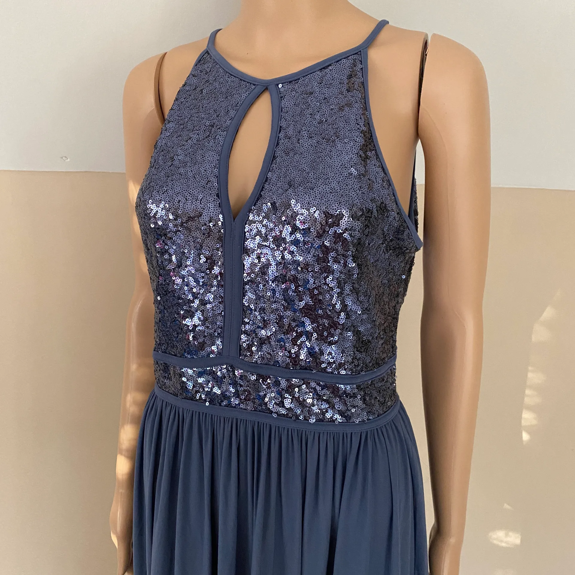 keyhole jersey sequins Dress - Image 11