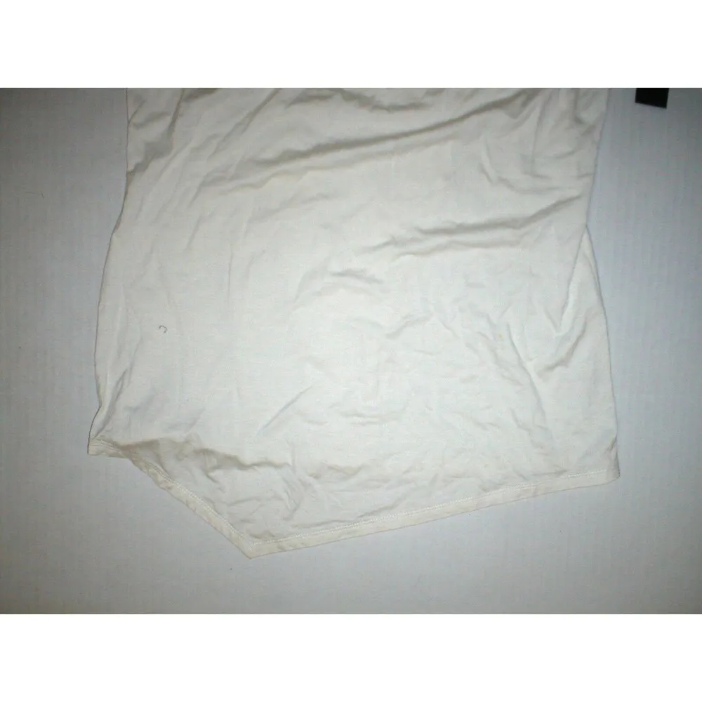 NWT New Designer Josie Natori Top Tank S White Sleeveless Womens Viscose Ecru - Image 2