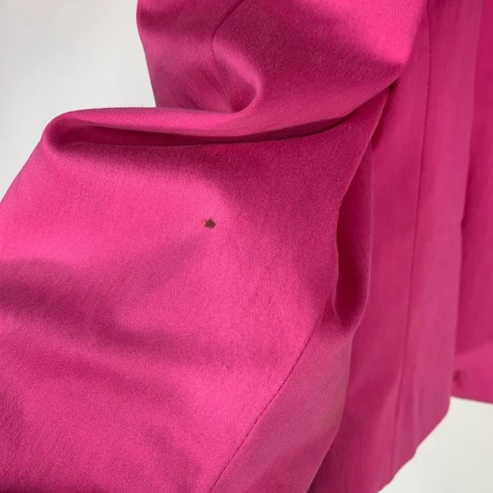 Pendleton Hot Pink Blazer White Trim Sz 12 Cotton Lady Jacket - Image 5