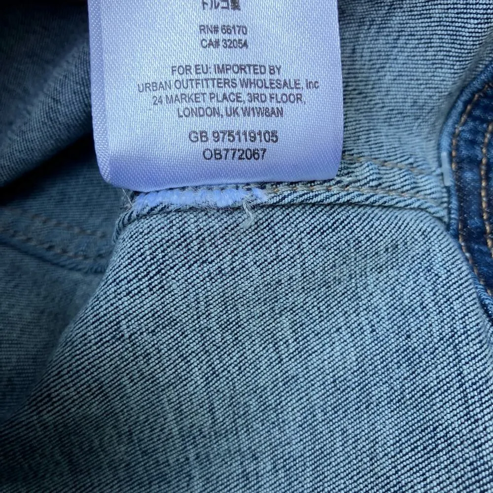 Free People Denim Mini Skirt 4 NEW Modern Femme Corset Blue Skirt Lace Up Boho - Image 7
