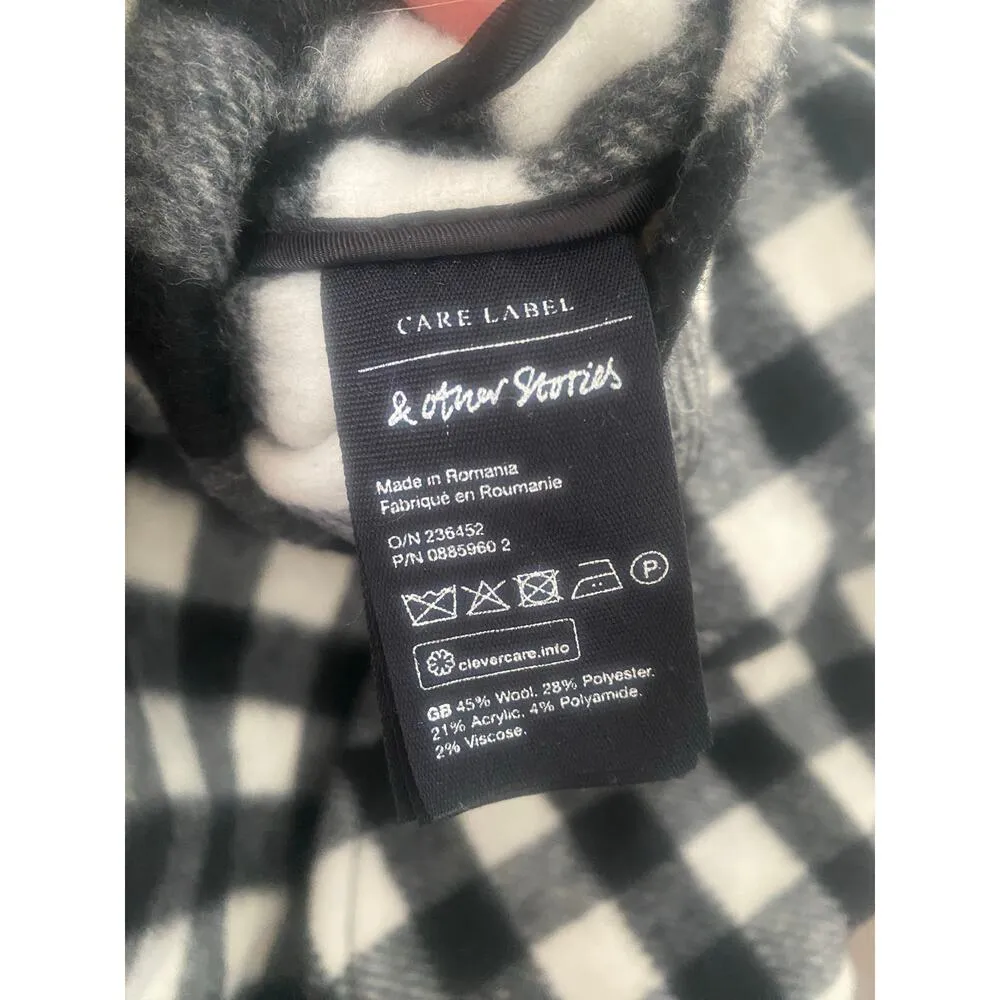 NWOT &‎ Other Stories Check Gingham Longline Belted Shacket Size 2 - Image 5