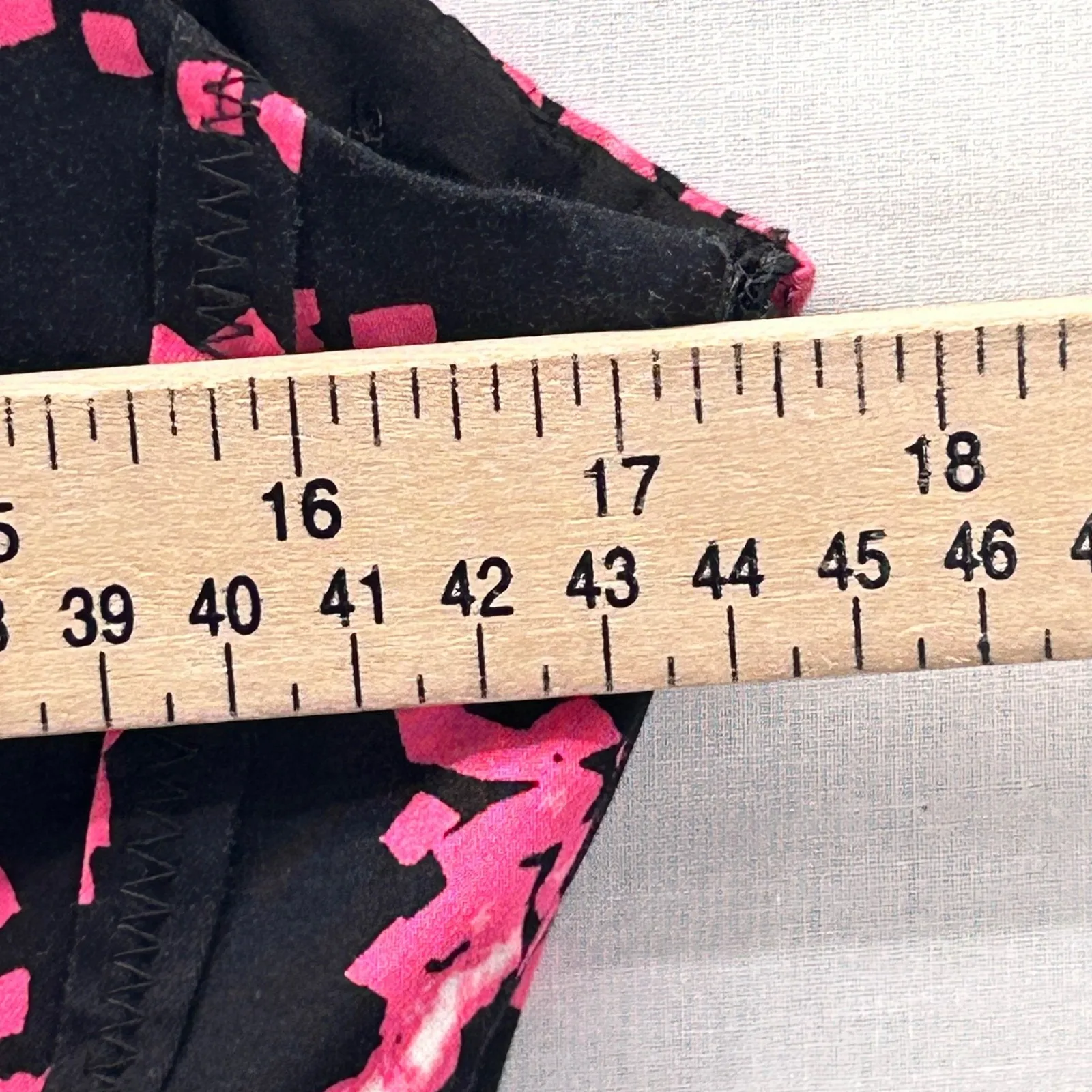 Jones New York Fit & Flare Dress Black Pink‎ 10 - Image 14