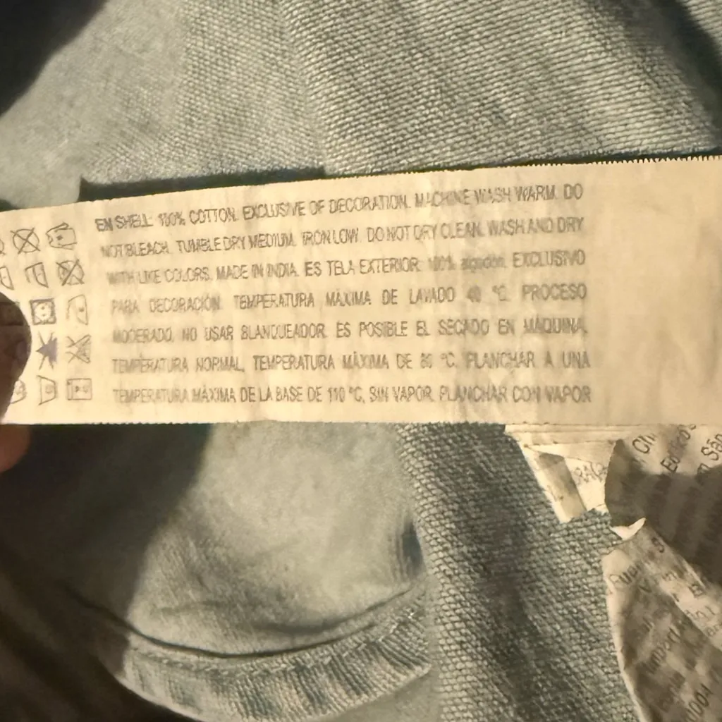 Forever 21 Denim Blue Button-Down Shirt with graphic - Image 6