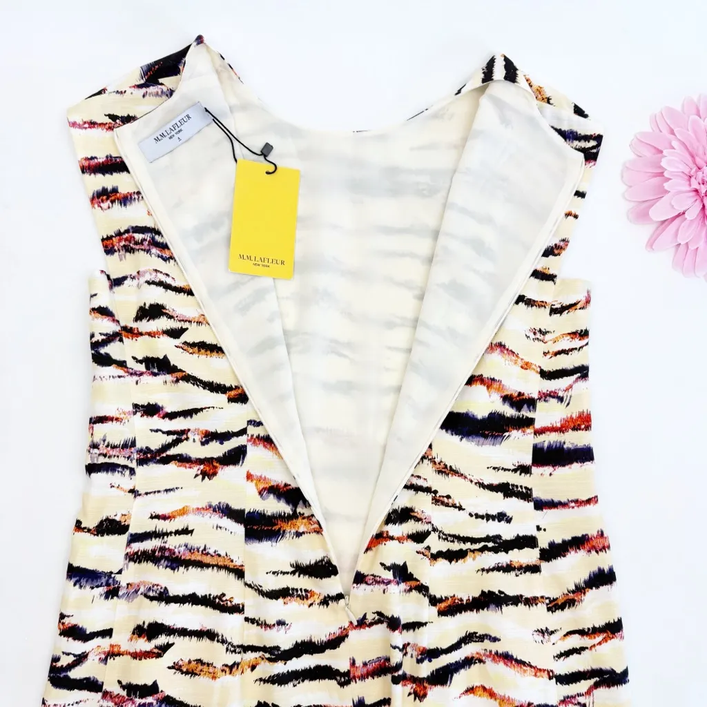 MM Lafleur The Maaza 2.0 Dress Airy Cotton Mojave Savannah Print Office Career - Image 12