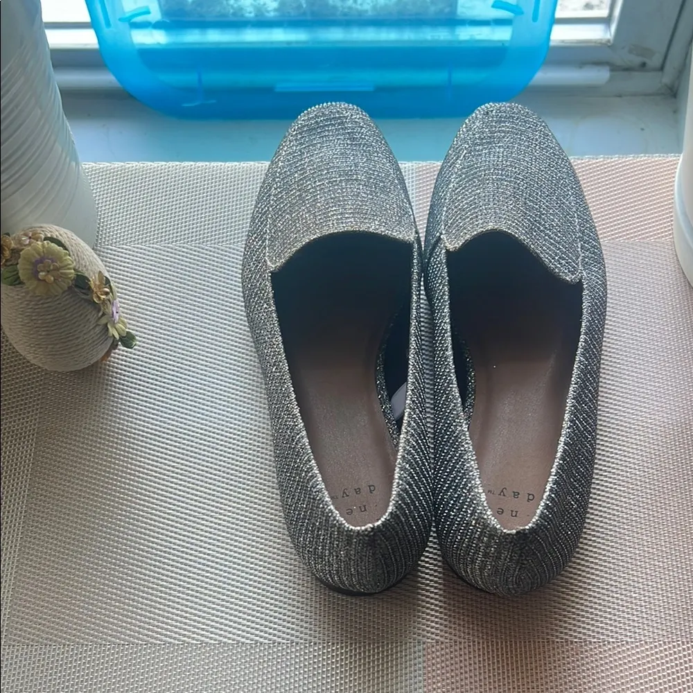 A New Day Women's Glitter Loafers - Silver - Image 3