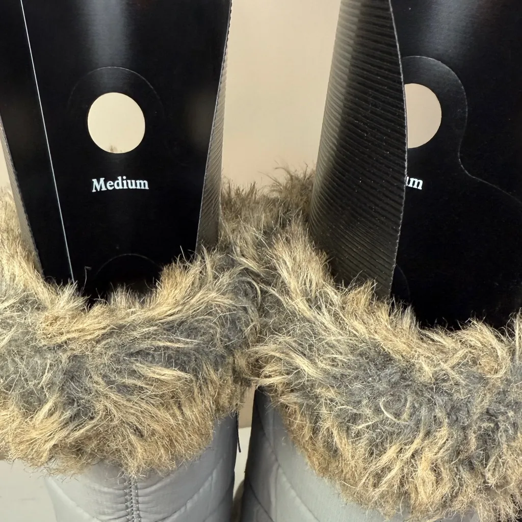 L.L. Bean Carrabassett Lace Winter Boots Sz 7.5 Gray - Image 9