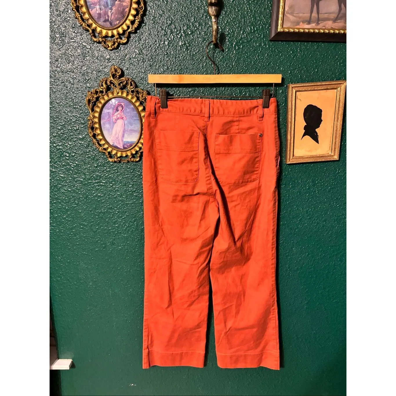 Backcountry Orange Cropped Wide Leg Pants Sz 29 - Image 3