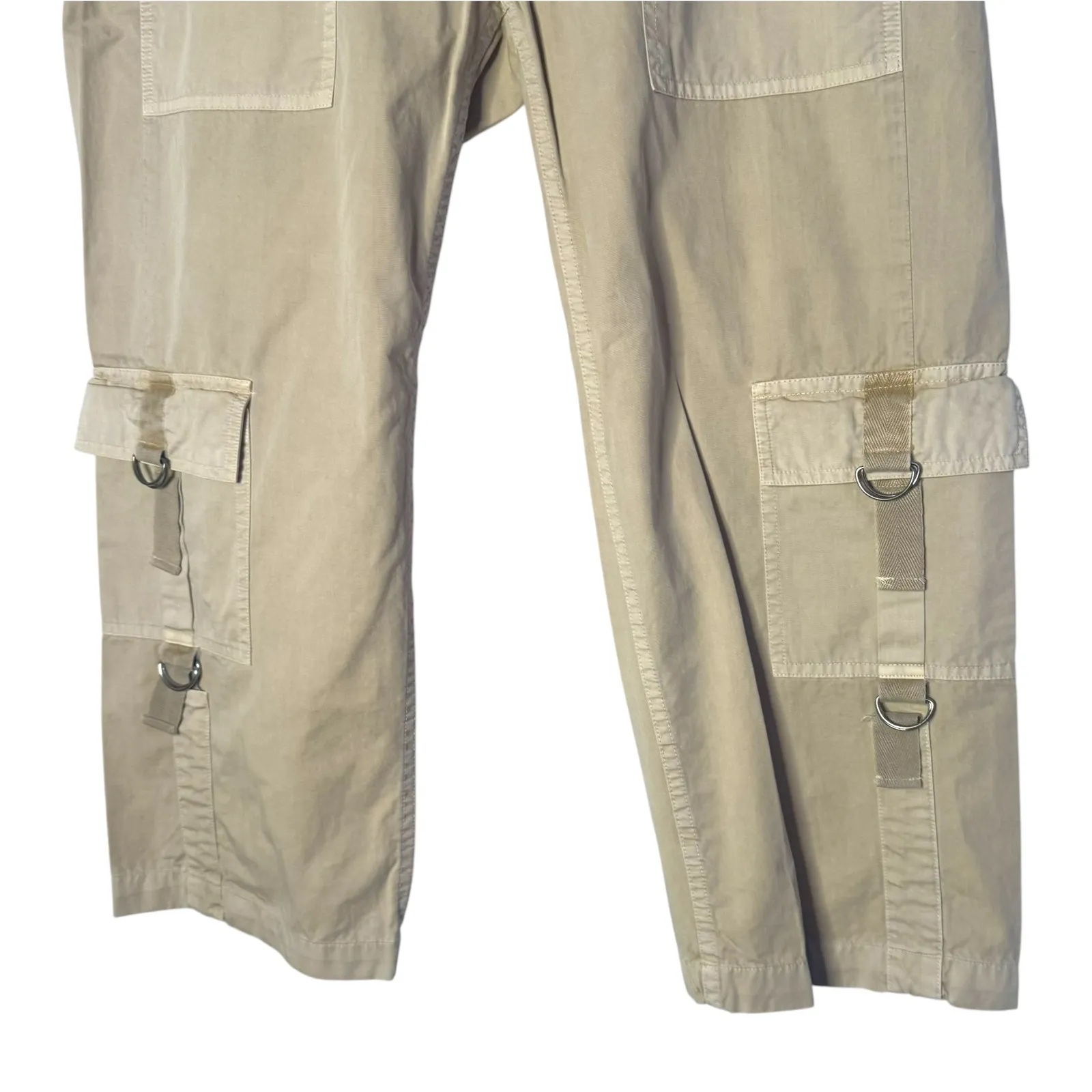 Gramicci Size 8 Cropped Cargo Pants Outdoor‎ Hiking Utility Khaki Gorpcore NEW Tan - Image 2