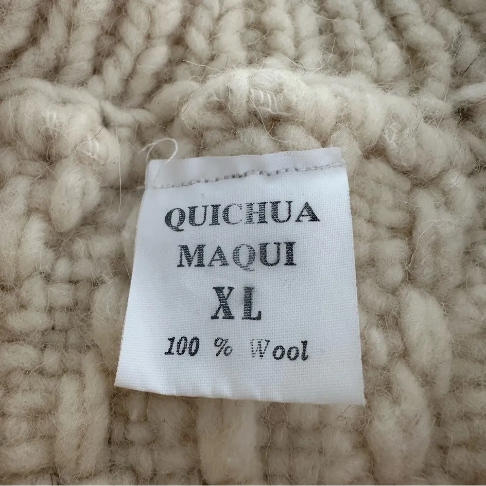 Vintage 100% Wool Made in Equador Collared Pullover Sweater Size XL - Image 5