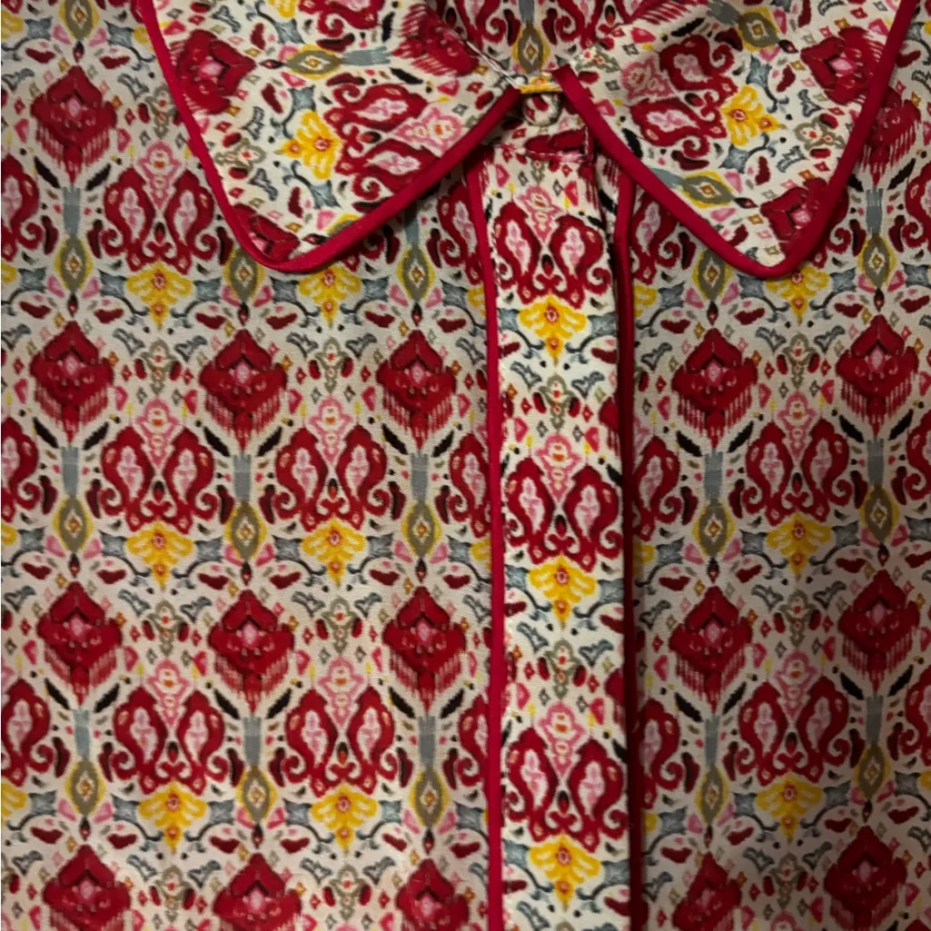 Alice + Olivia Red and Cream Blouse - Image 6