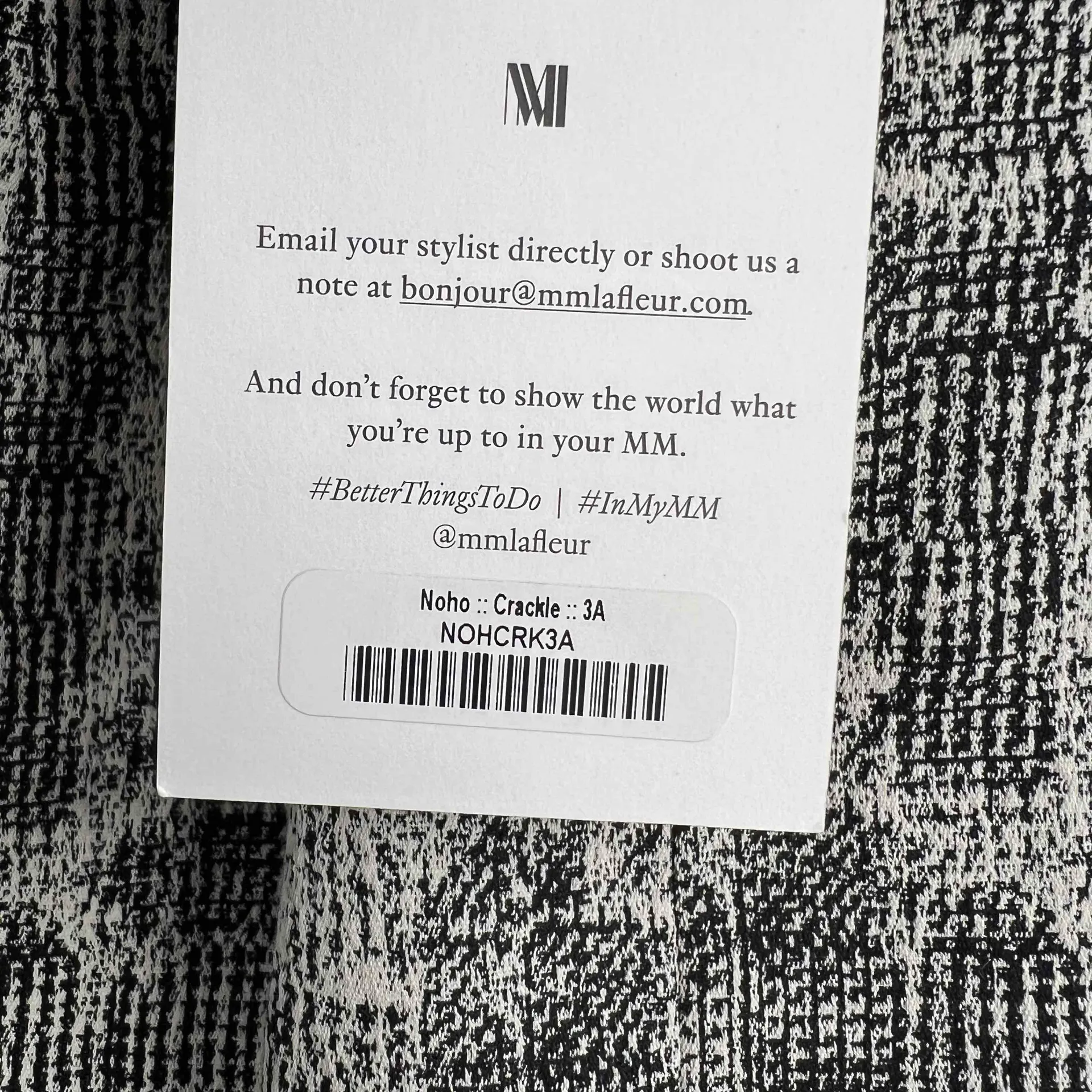 New MM LaFleur Black White Noho Crackle Pencil Skirt Womens Size 3X Business‎ - Image 4