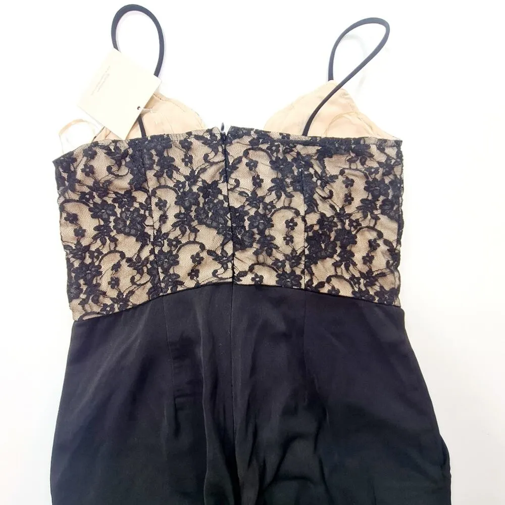 superdown  Bella Lace Jumpsuit in Black XXS - Image 11