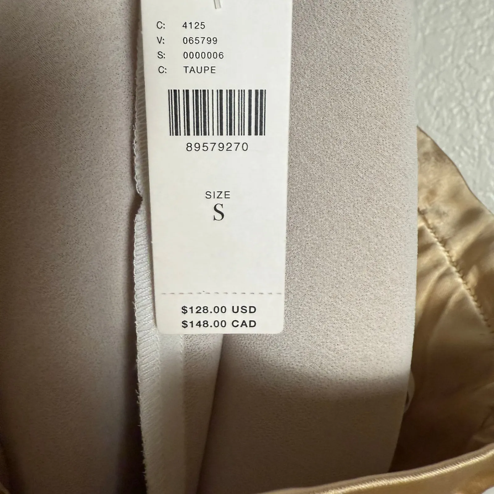 Mare Mare Silky Skirty Taupe Gold Layered Satin High Rise Shorts Size Small - Image 11