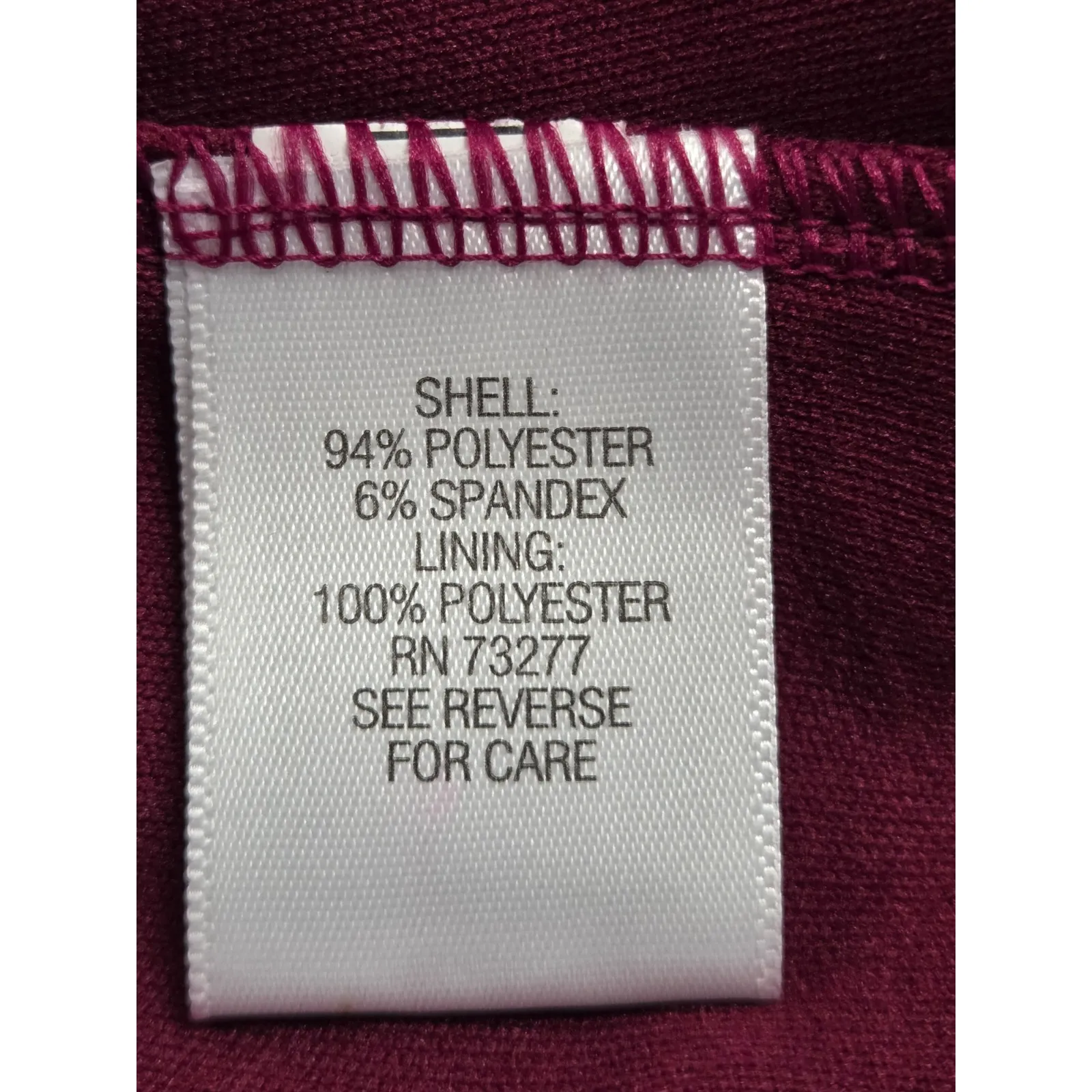 Dana Buchman Dark Red Pink Short Sleeve Top Lace Blouse Size XL - Image 4