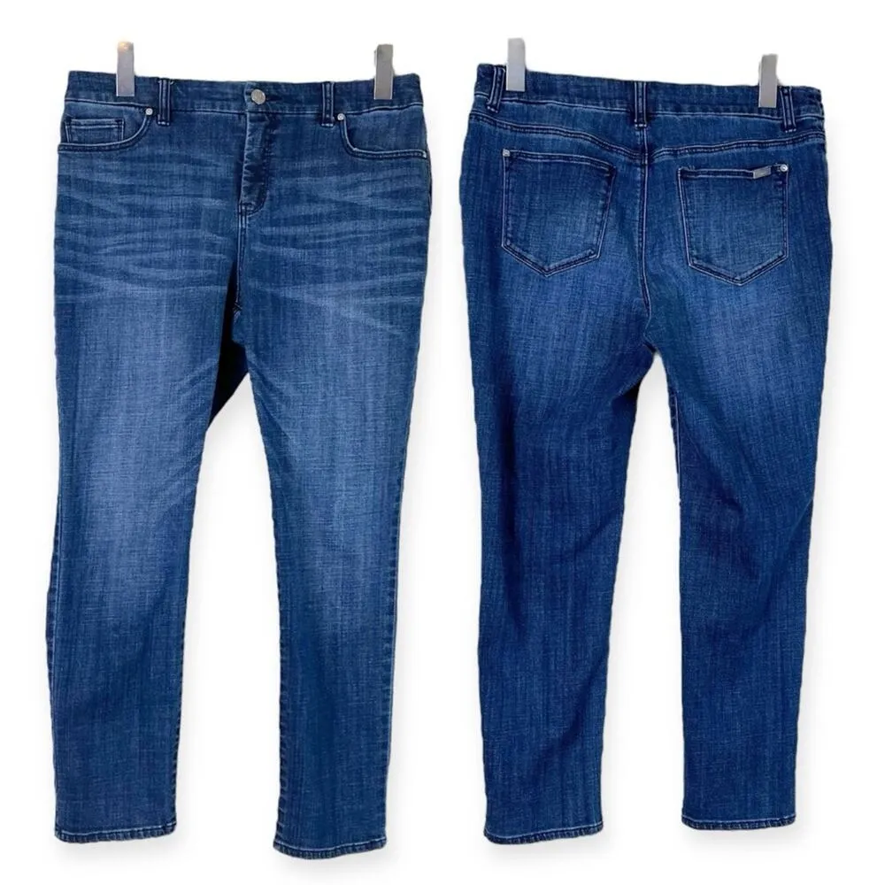 Chicos Jeans So Slimming Girlfriend Slim Ankle High Rise Size 1P - Women's 8P - Image 9