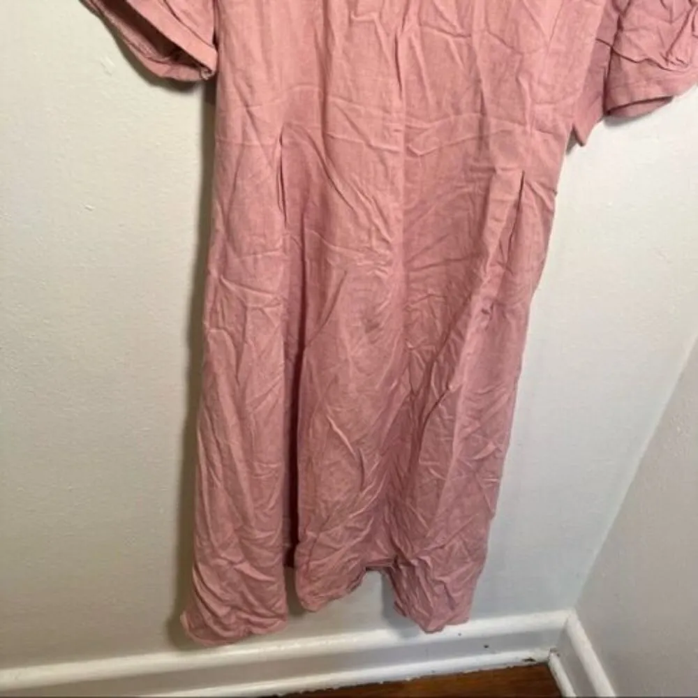 Evelett by J Style Midi Dress Light Pink Size L - Image 3