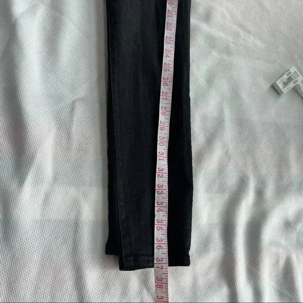 Frame Le Skinny De Jeanne Noir Coated Jeans size 27 - Image 13