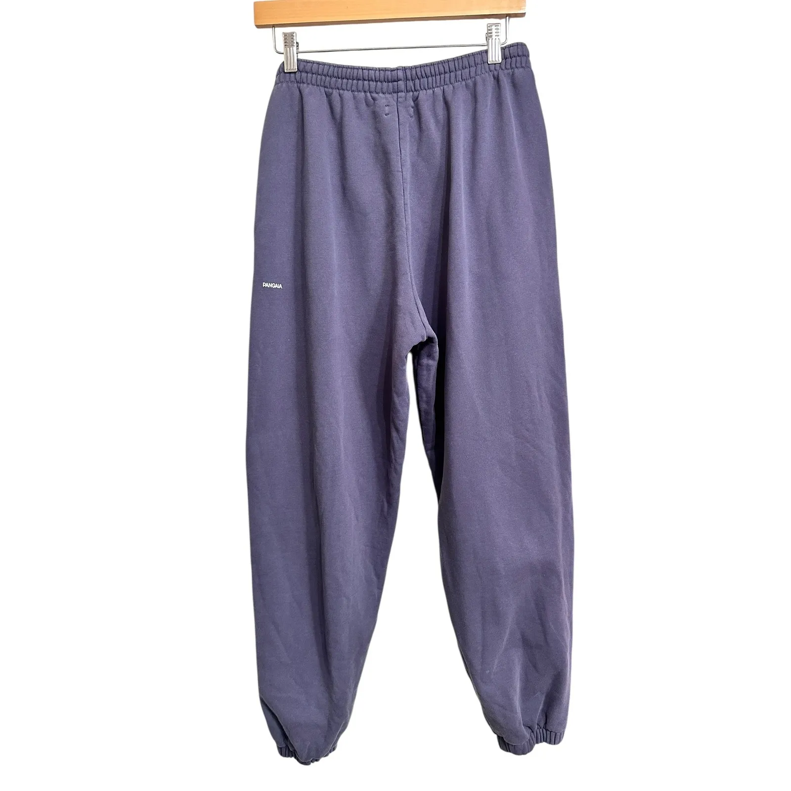 Pangaia 365 Track Pants dark Purple Cotton Blend Elastic Waist Joggers Women's L Size L - Image 7