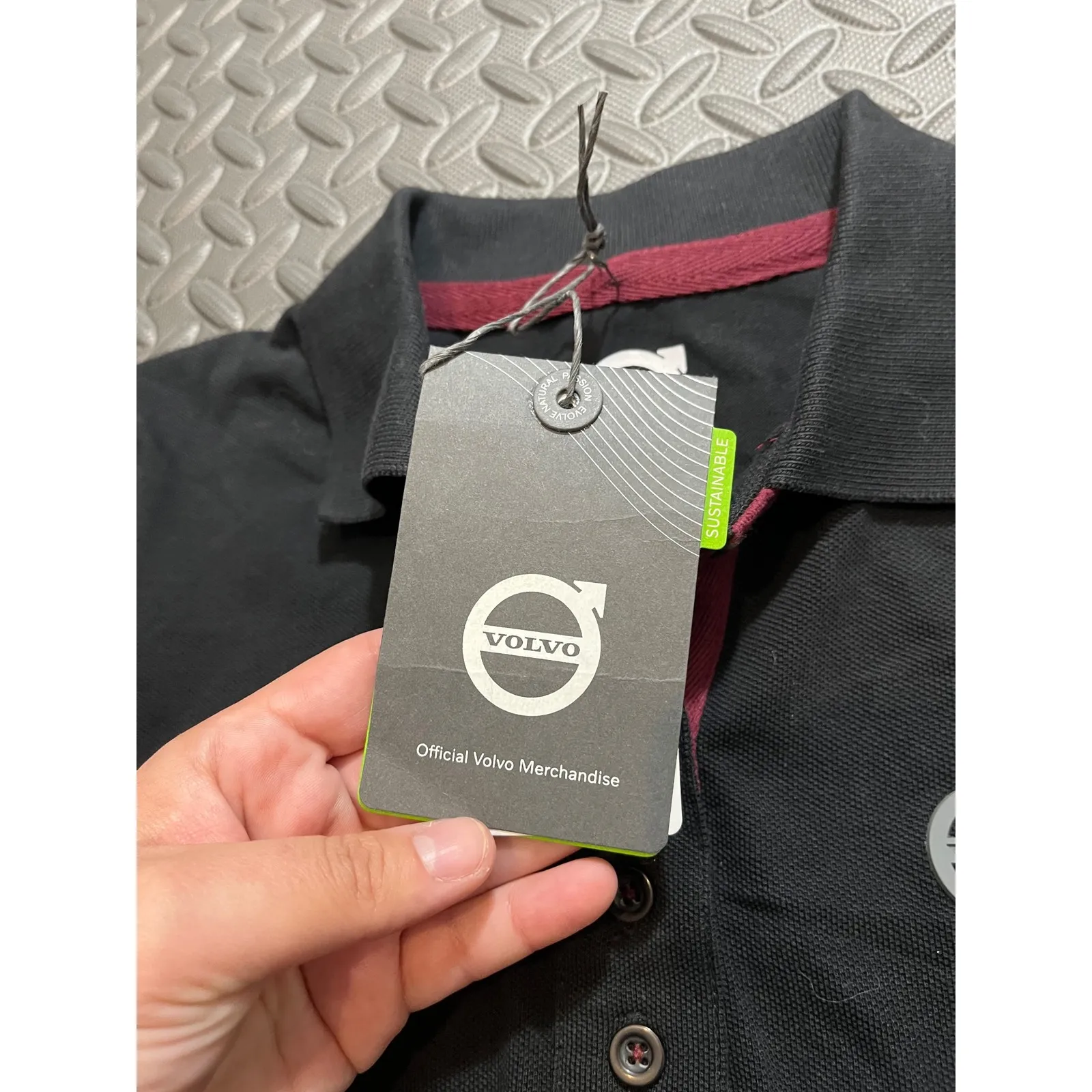 NWT Volvo Iron Mark League Polo Shirt Black Womens Size Small Merchandise Top - Image 5