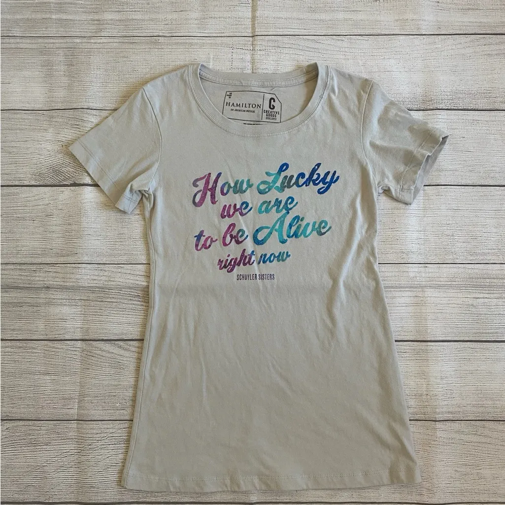 Hamilton Broadway Show Light Gray T - Image 6