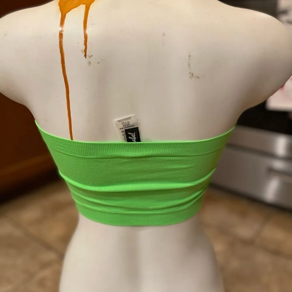 Woman’s tube bra Green Size M - Image 3
