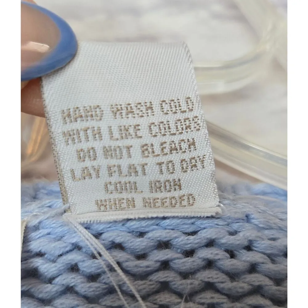 Vintage Cherokee striped grandma cottagecore  cotton knit cardigan sweater XL. - Image 6