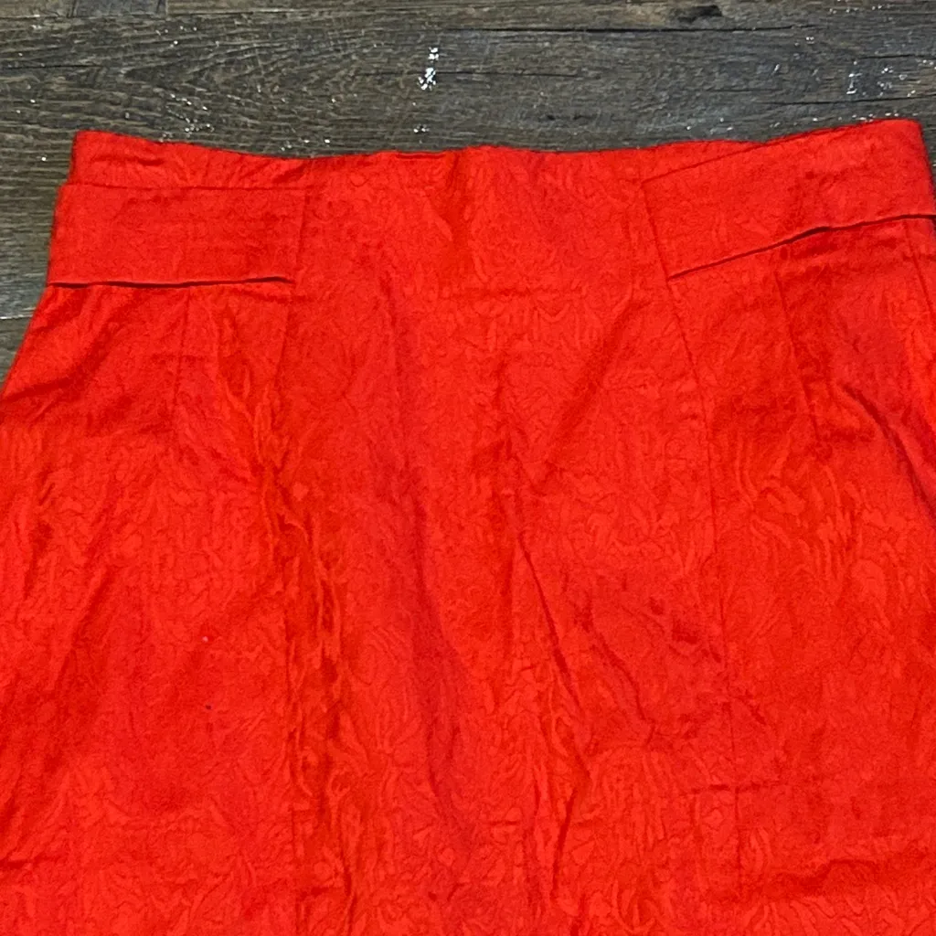 New York & Company Vibrant Red Pencil Skirt Size 8 NEW Holiday Colorful Sexy - Image 2