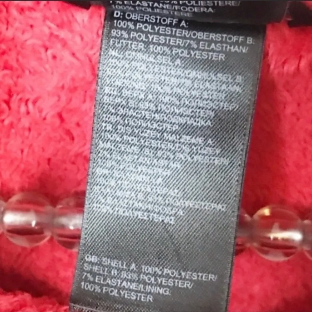 The North Face Size Small Tech Orange Pink Womens Ositio Fluffy Fleece Jacket - Image 6