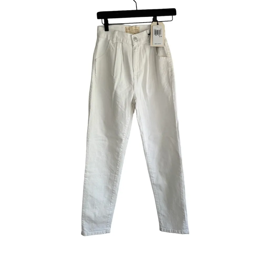 Current/Elliott Arroyo Jean Straight‎ Leg White 23 - Image 5