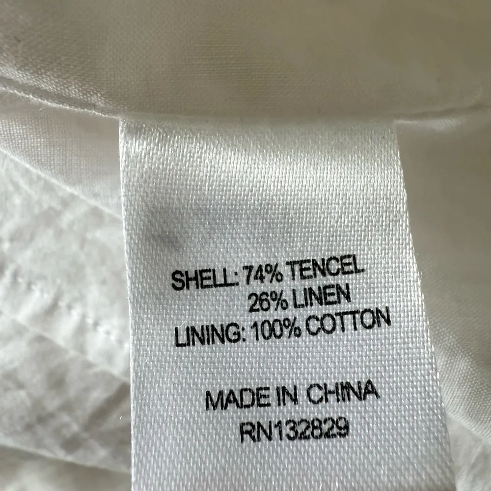 L'Academie White Long Sleeve Ruffle the alexis mini Dress Buttoned cuffs 
size L - Image 3