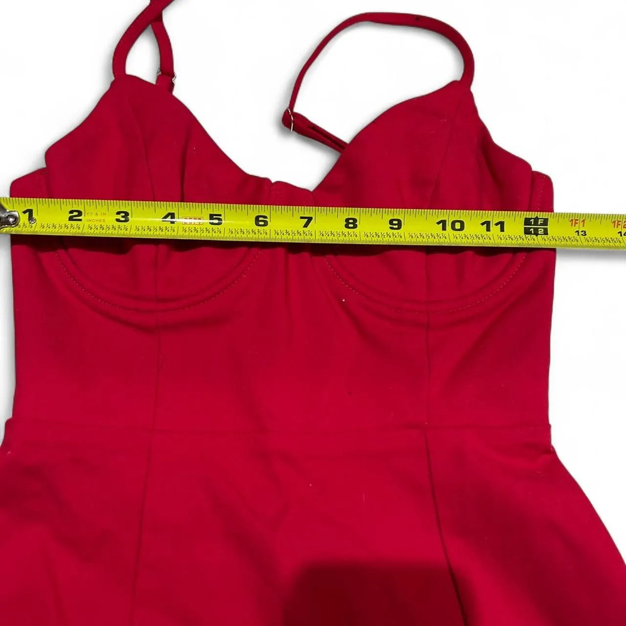 Princess Polly Red Novella Mini Dress - Image 3