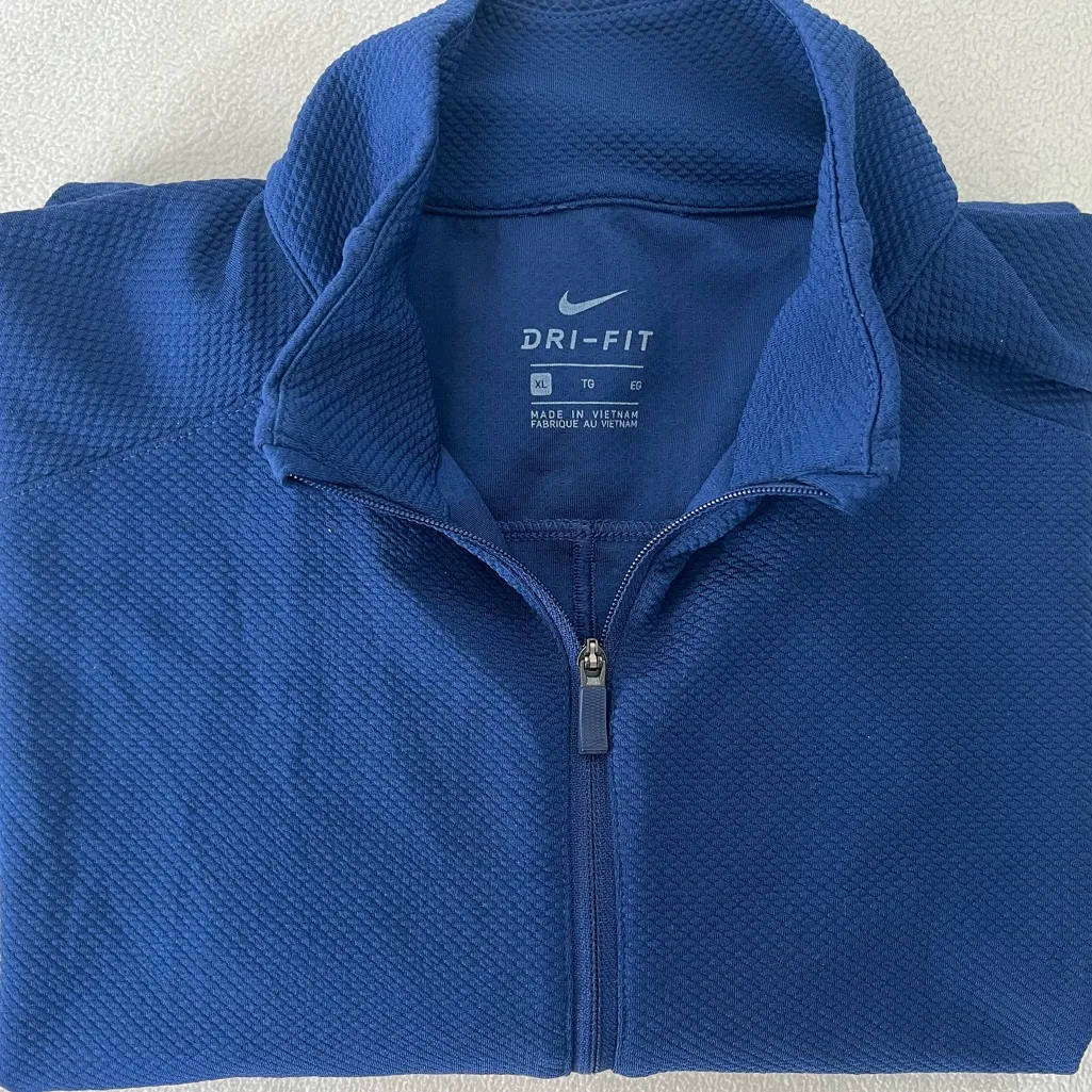 🔥Nike Ladies Dry UV 1/2-Zip Cover-Up AJ5278-492 COLOR BLUE SIZE EXTRA LARGE - Image 8