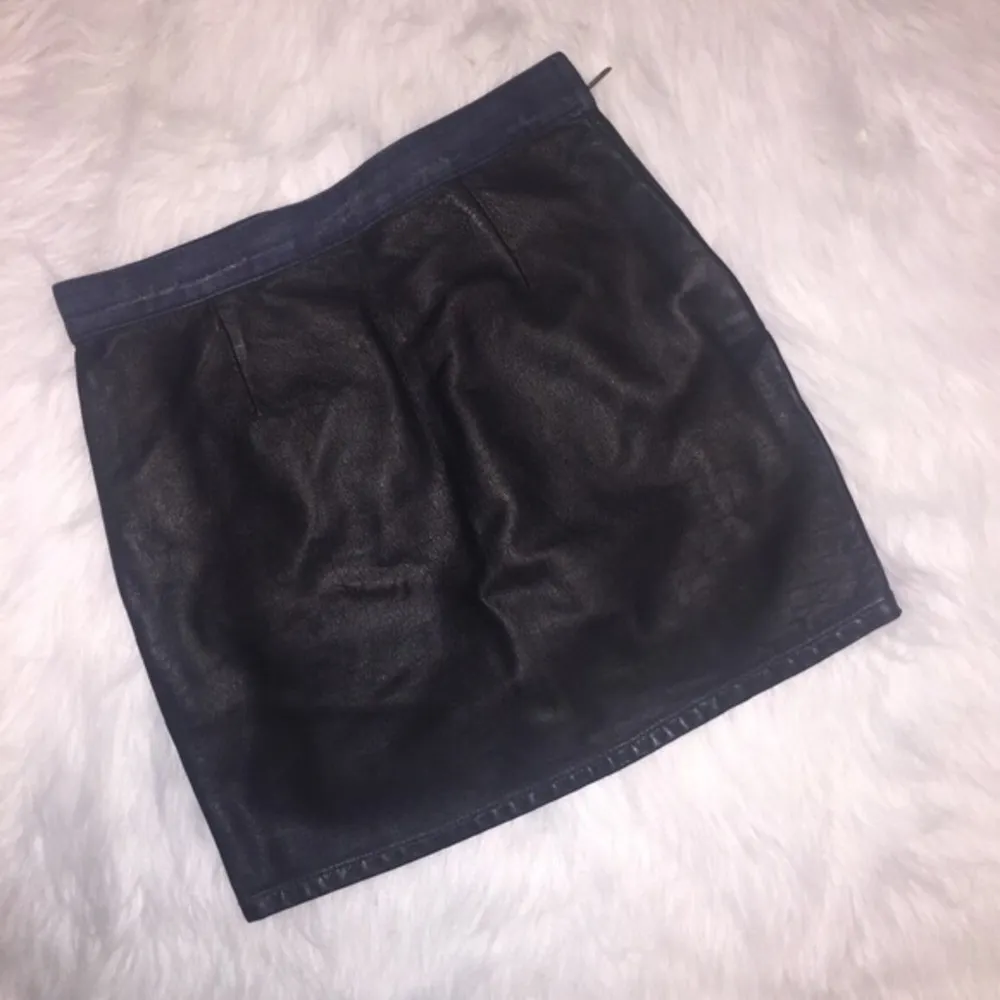 Guess Premium Leather & Denim Skirt - Image 3