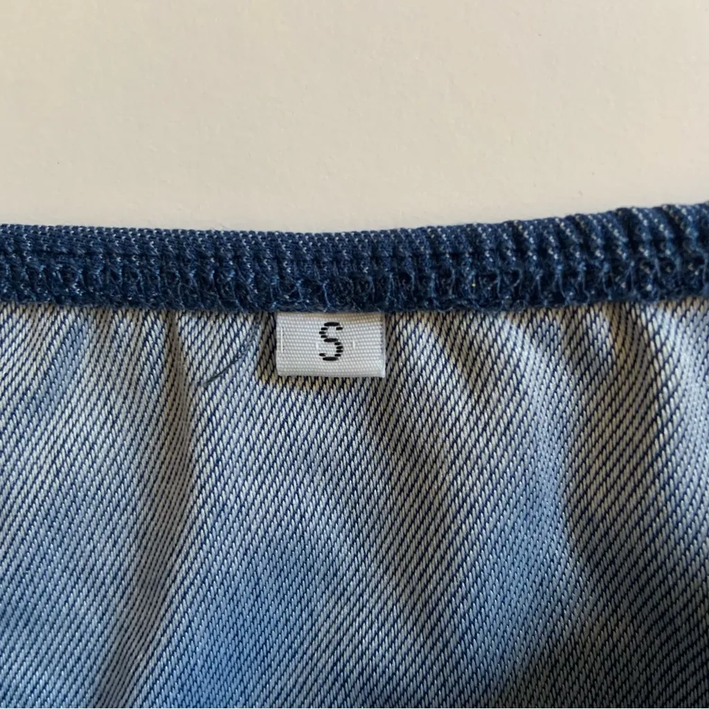 Women’s Cowgirl Costume Accessories Hat Bandana Denim Bottoms Small White - Image 9