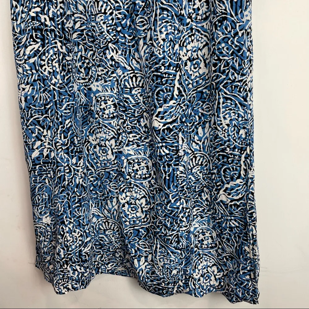 Vtg Maggy London 100% Silk Maxi Dress Button Front Sleeveless Sz 4 - Image 11