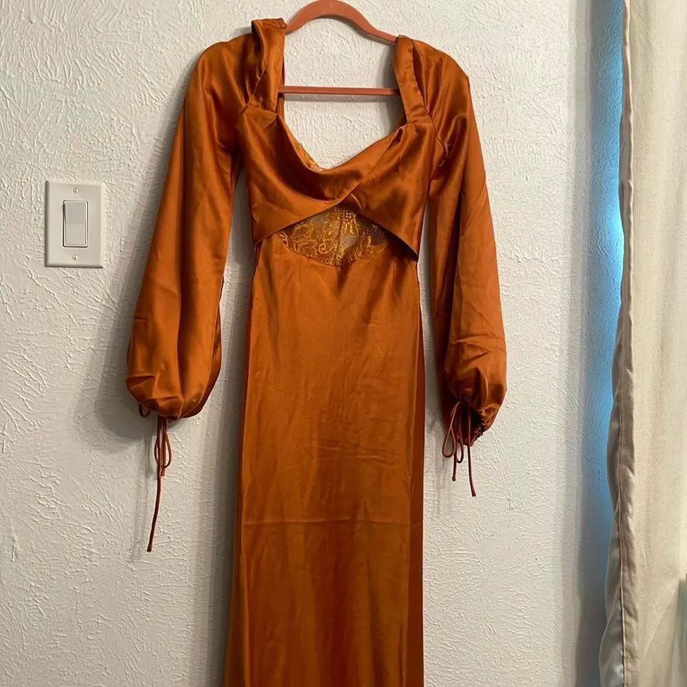 NWT ASOS DESIGN Orange Dress Size 2 - Image 4