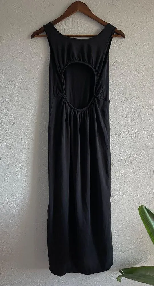 Lululemon Pima Cotton Open-Back Midi Dress Black - Image 12