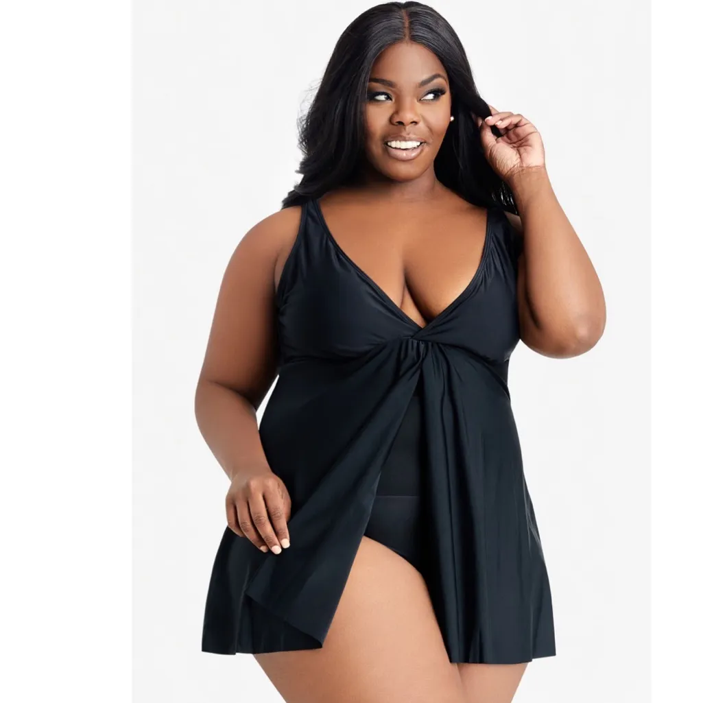 NWOT Nicole Miller Flyaway 1PCS Twisted Bandeau Swim - Image 2