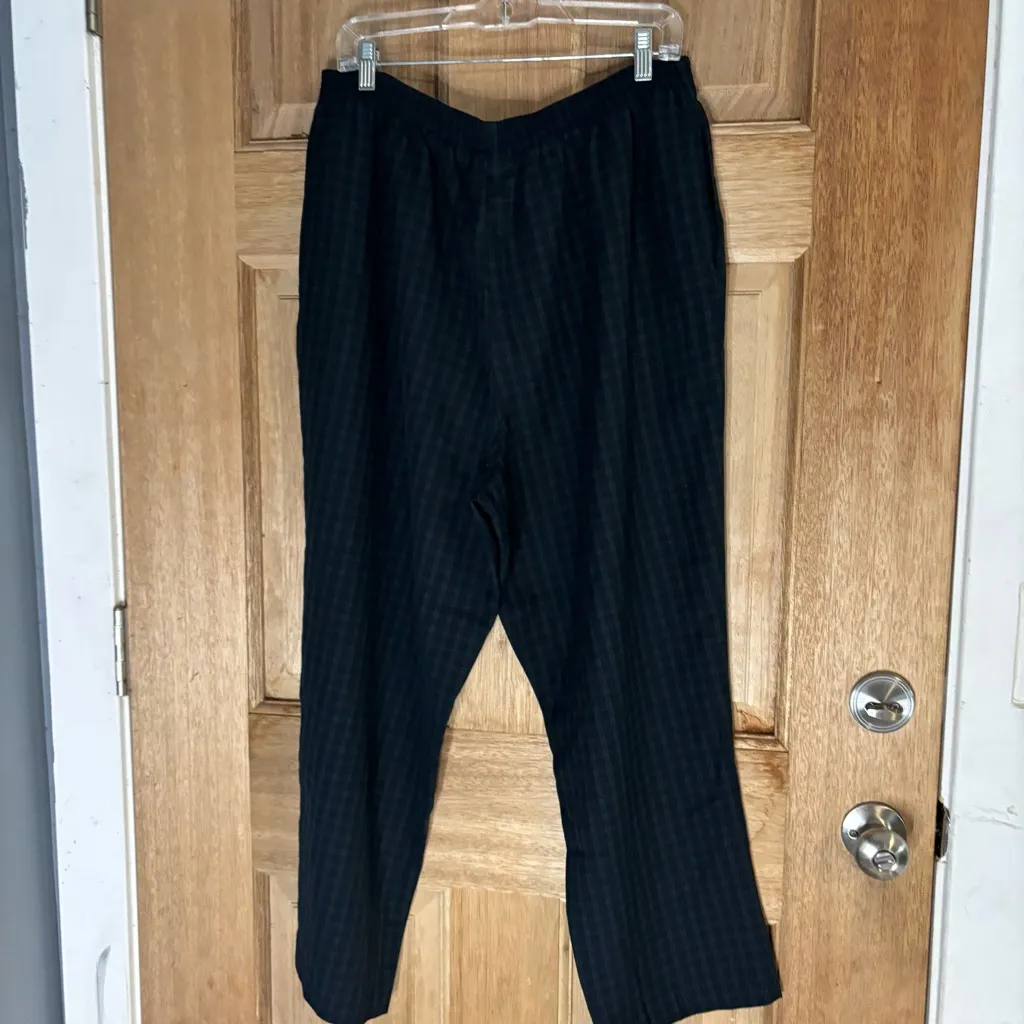 BonWorth women’s navy blue and green Dress Pants‎ Straight-Leg size XL - Image 8