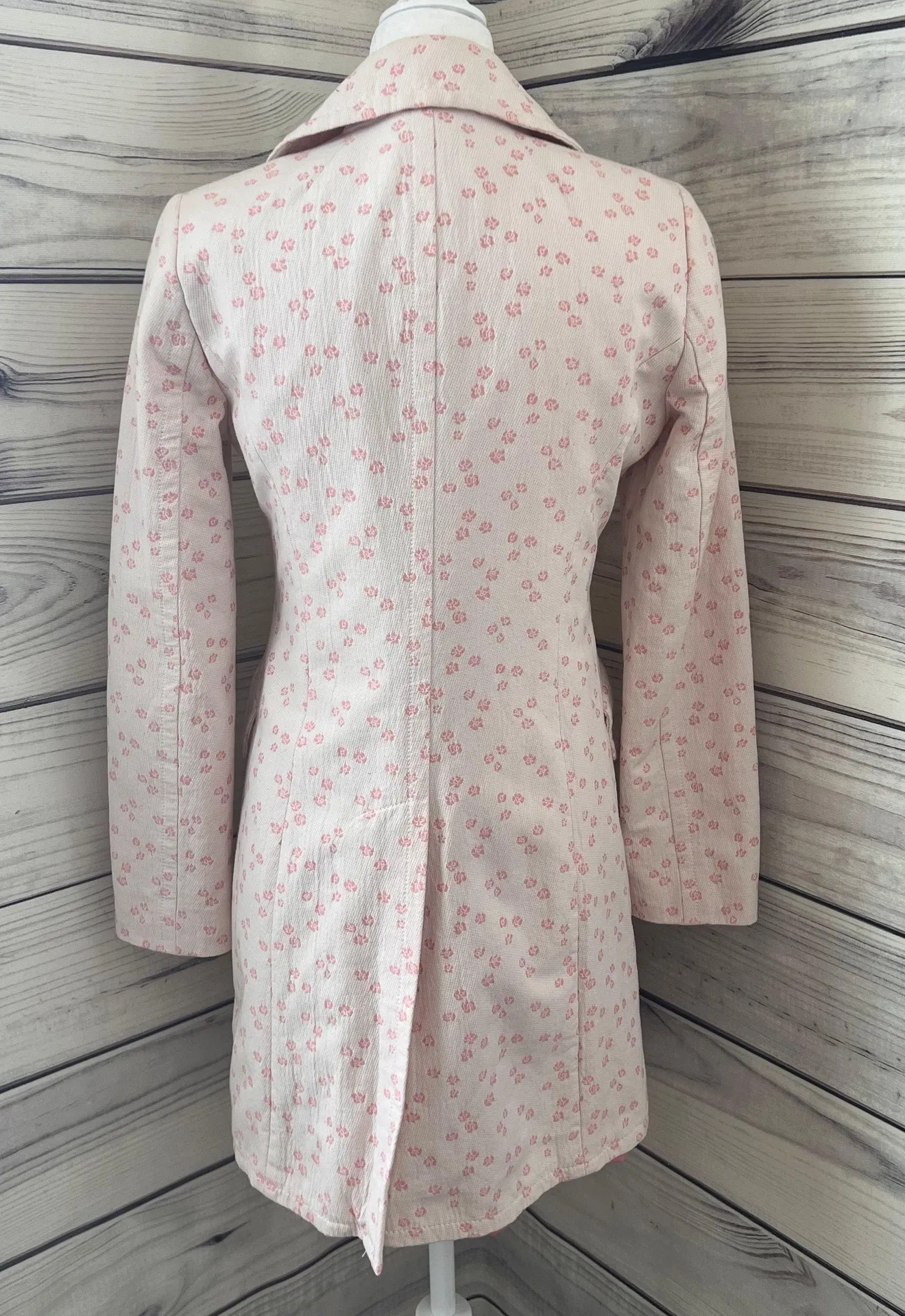 United Colors Of Benetton Vintage Pink Floral Jacket - Image 5