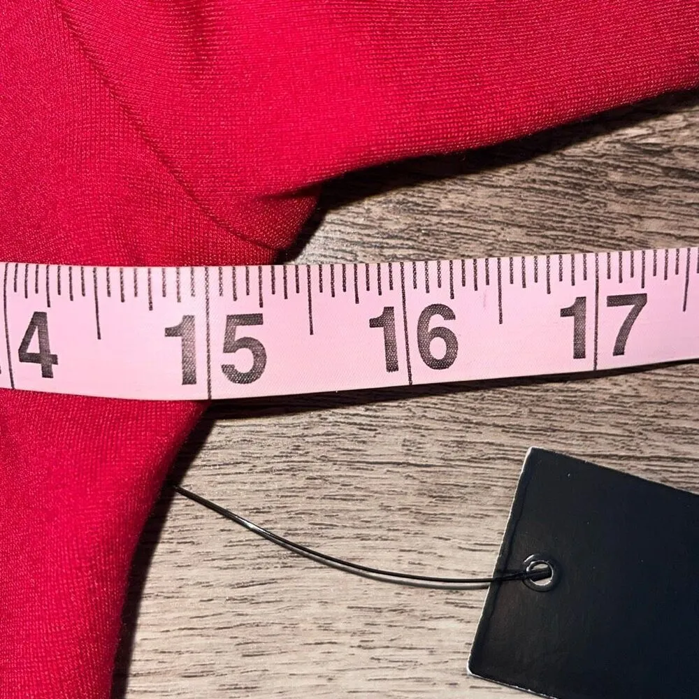 Lulus Womens Scallop Neckline Elbow Sleeve Mini Fit & Flare Dress Size Small NWT - Image 10