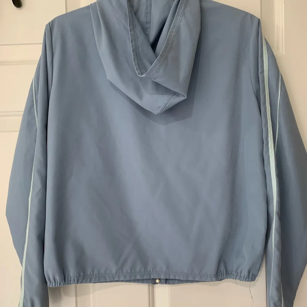 Like New Lightweight Jacket with Hood Blue - Image 5